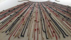 Khipu - knotted, coloured cords that kept numeric records