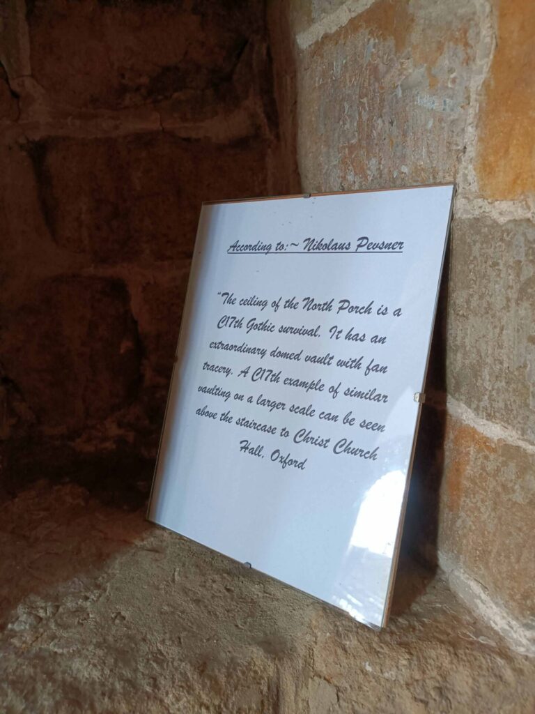 Inscription about the Saucer Vault, how unusual it is