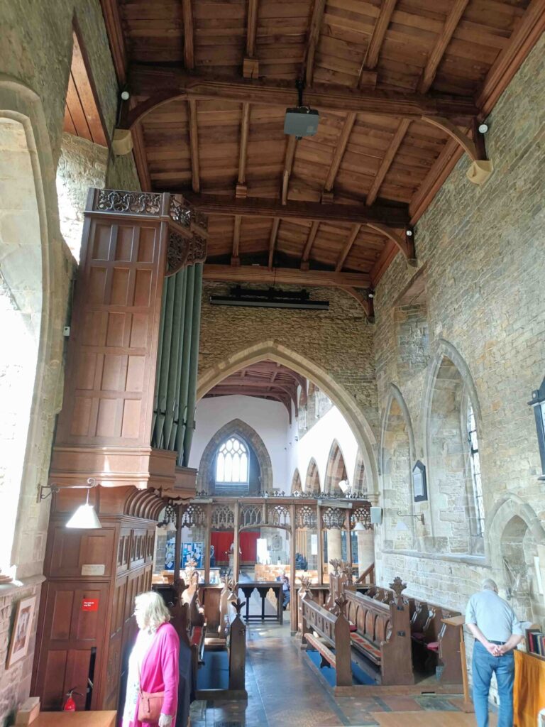 A view from the Chancel - the church is light and airy
