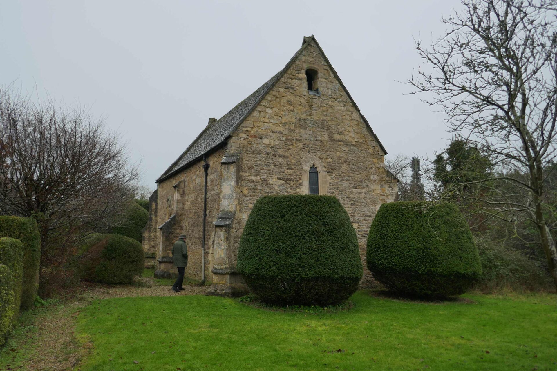 the chapel from the gate