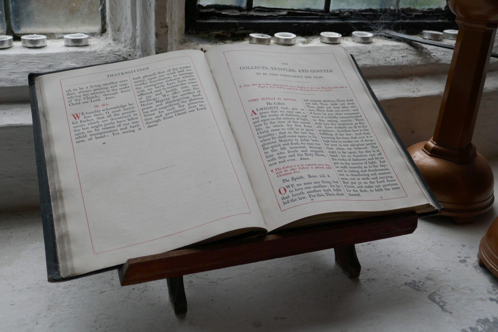 An open prayerbook