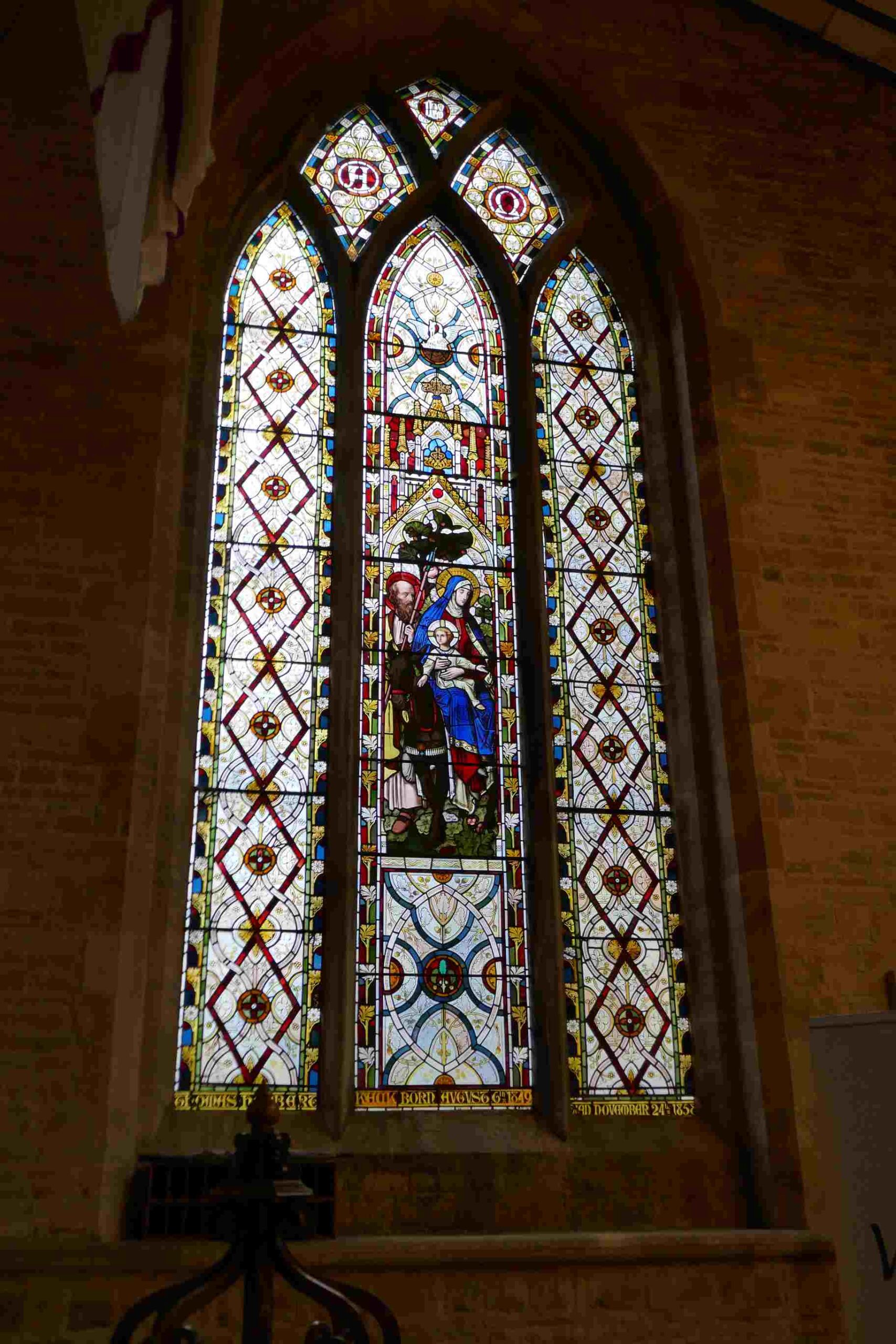 One of the Stained glass windows