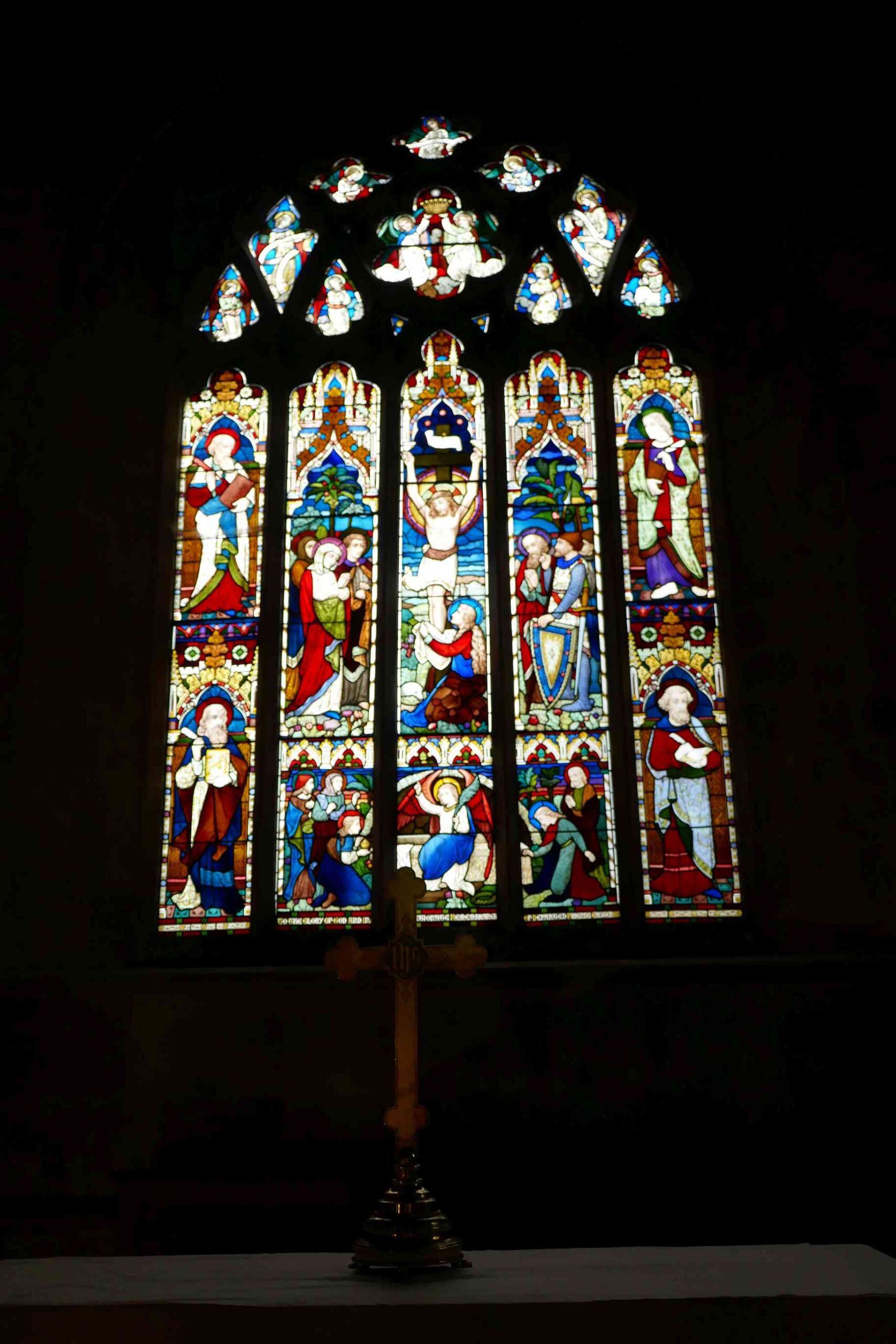 One of the Stained glass windows
