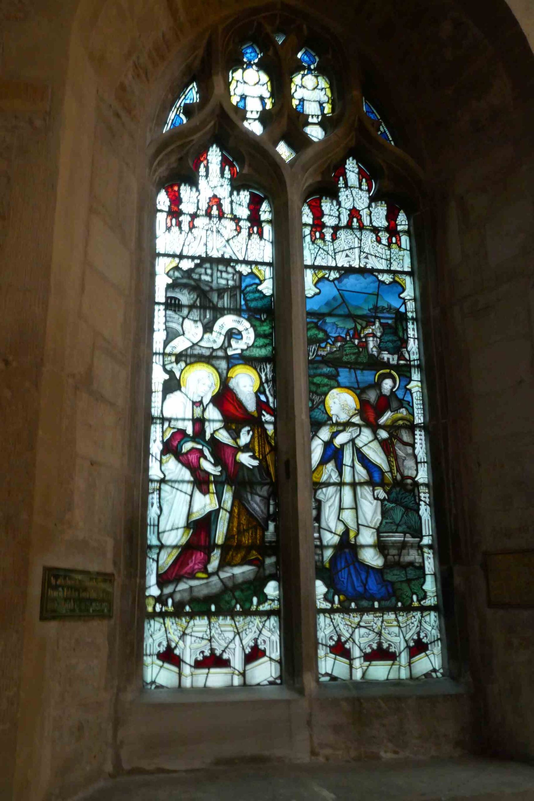 One of the Stained glass windows