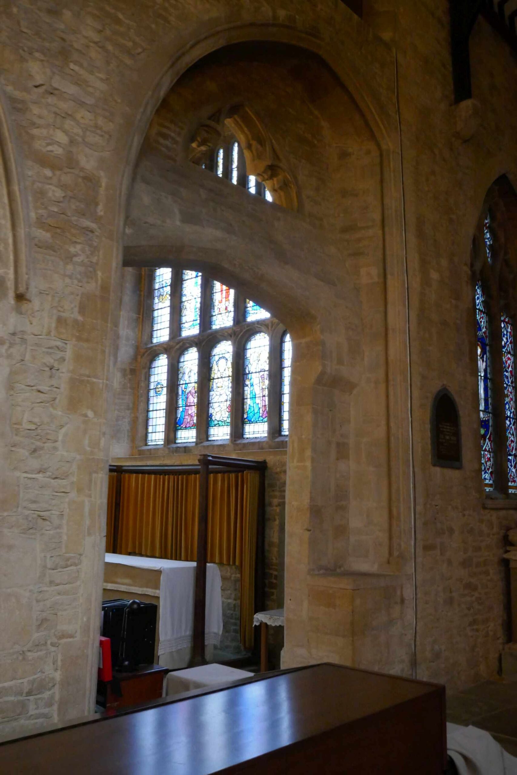 An unusual arch configuration in the North Aisle