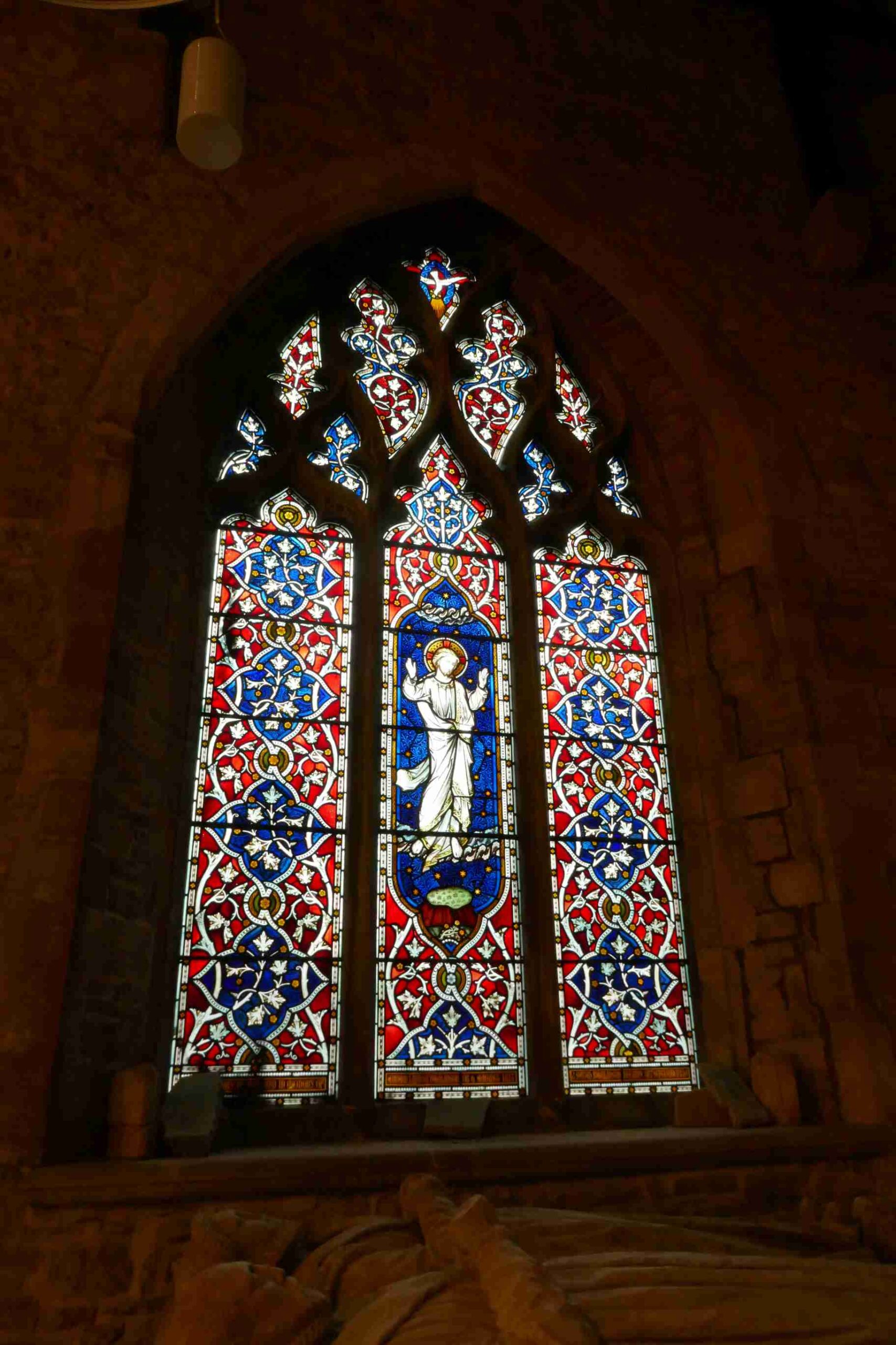 One of the Stained glass windows