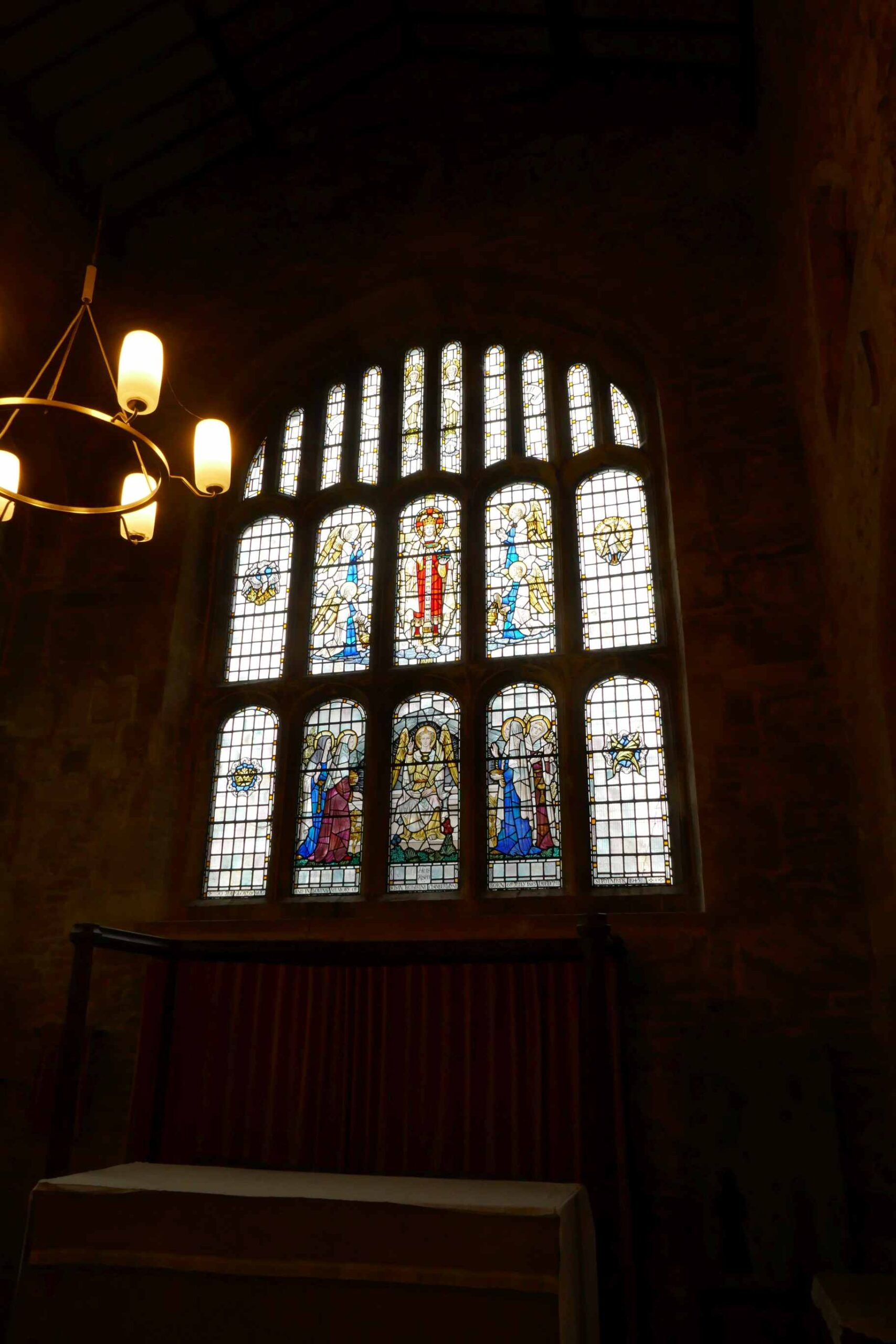 One of the Stained glass windows