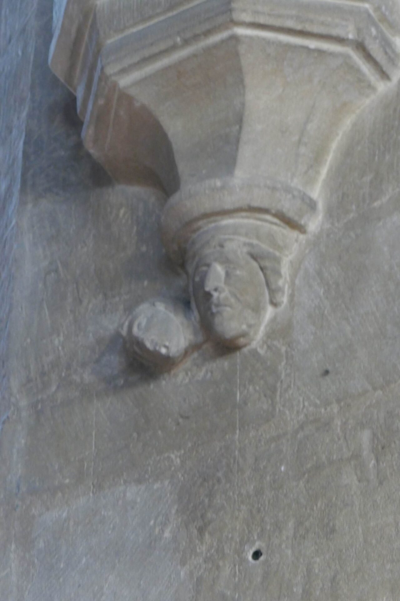 a double headed boss .. very unusual!