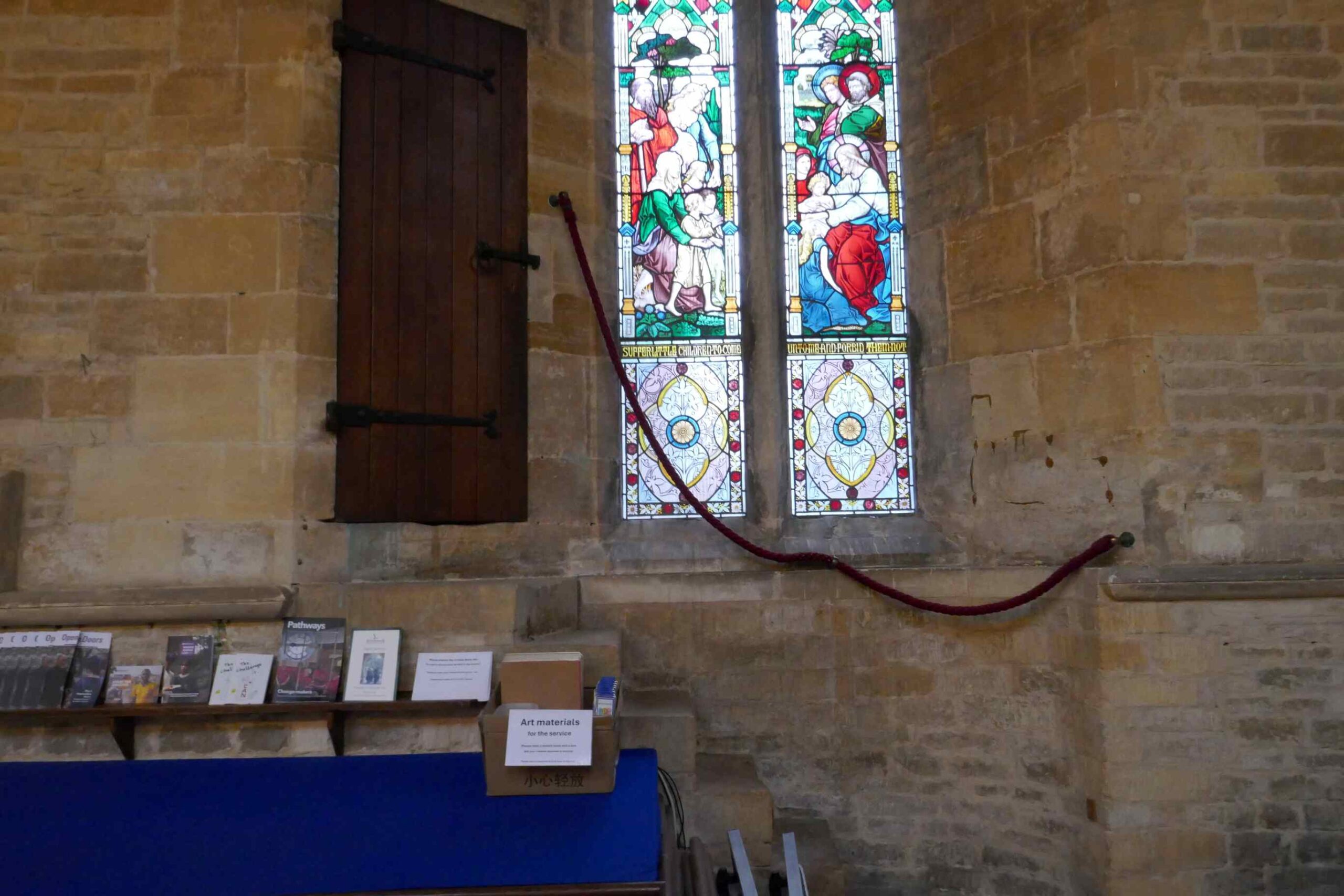 The stairs up to the Parvise